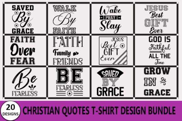 Christian Quotes T-shirt Bundle