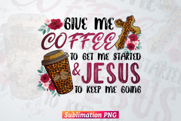 Give Me Coffee Jesus Leopard Font