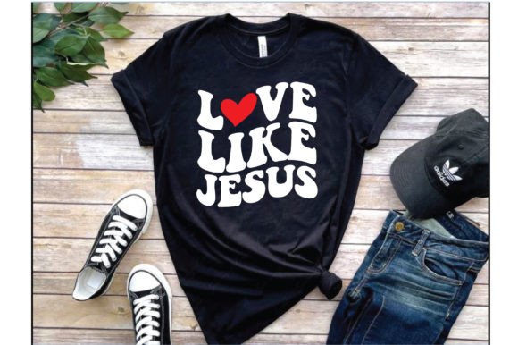 Love Like Jesus. Typography T Shirt: A Strategic Approach to Meaningful Expression